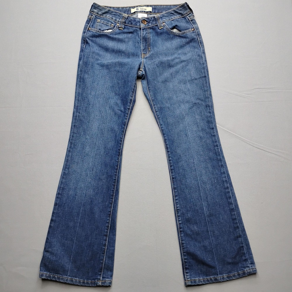 Gap Curvy Low Rise Bootcut Jeans Womens 10 Regular Blue Denim Medium Wash 32x32